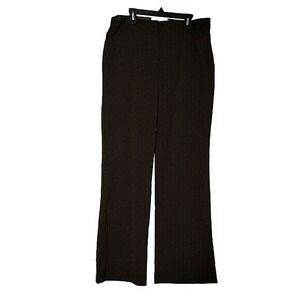 ALLY B Brown‎ Dress Pants Career Wear Straight Leg Trousers 11 retro Y2K 90's